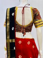 Padded Gota Kalamkari Blouse