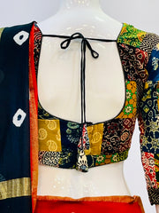 Ajrakh Patchwork Padded Blouse