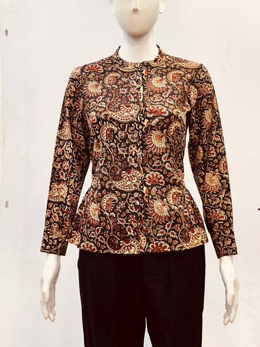 Kalamkari Hand Block Printed Top