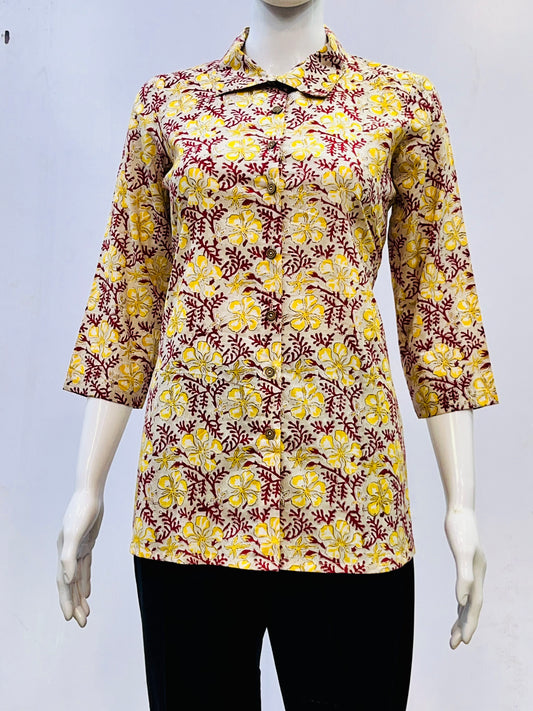 Sanganeri Printed Top