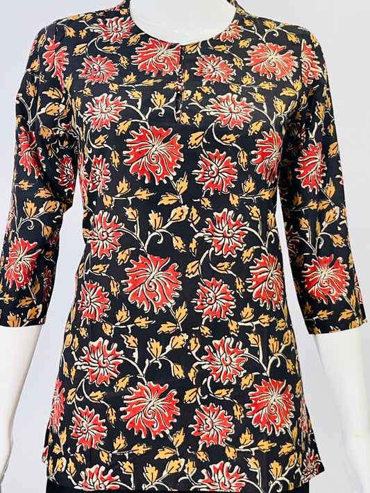 Kalamkari Hand Block Printed Top