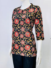 Kalamkari Hand Block Printed Top