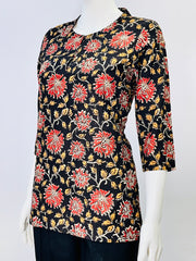 Kalamkari Hand Block Printed Top