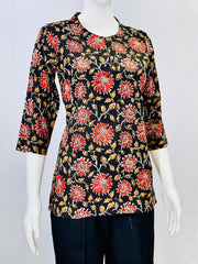 Kalamkari Hand Block Printed Top