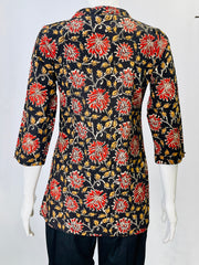 Kalamkari Hand Block Printed Top