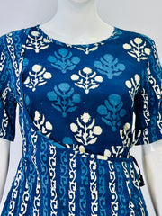 Indigo Dyed Hand Block Printed Top