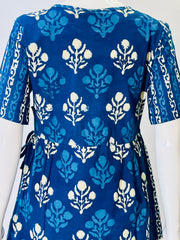 Indigo Dyed Hand Block Printed Top