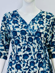 Indigo Dyed Hand Block Printed Top
