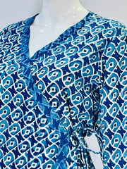 Indigo Dyed Hand Block Printed Top