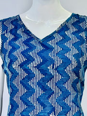 Indigo Dyed Hand Block Printed Top