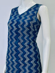 Indigo Dyed Hand Block Printed Top