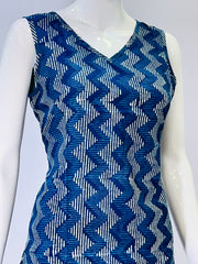 Indigo Dyed Hand Block Printed Top