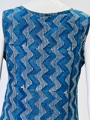 Indigo Dyed Hand Block Printed Top
