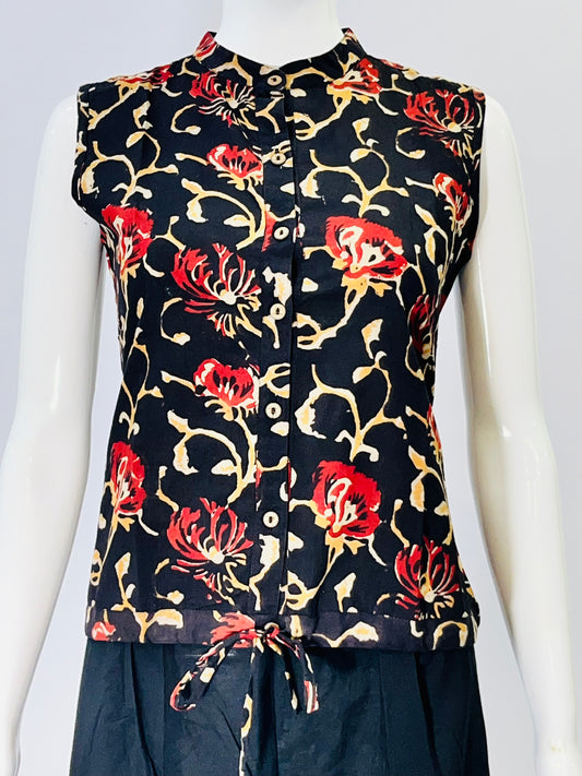 Kalamkari Hand Block Printed Top