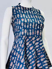 Indigo Dyed Hand Block Printed Top