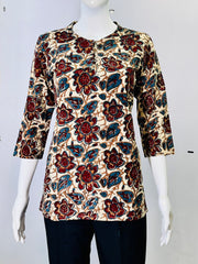 Kalamkari Hand Block Printed Top