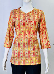 Kalamkari Hand Block Printed Top