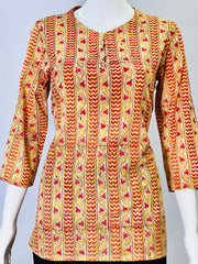 Kalamkari Hand Block Printed Top