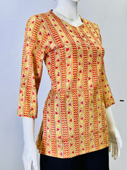 Kalamkari Hand Block Printed Top