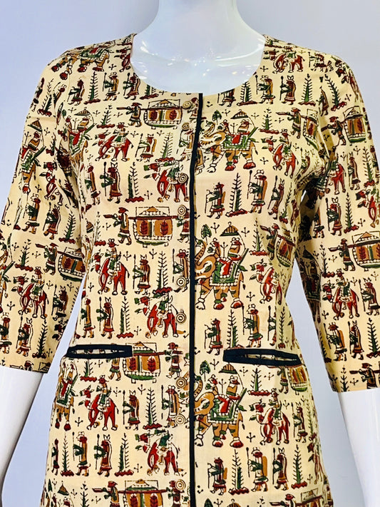 Kalamkari Hand Block Printed Top