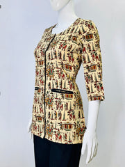 Kalamkari Hand Block Printed Top