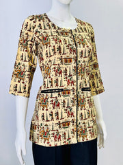 Kalamkari Hand Block Printed Top