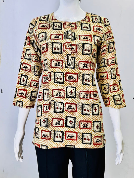 Hand Block Printed Top