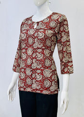 Kalamkari Hand Block Printed Top