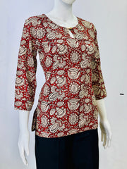 Kalamkari Hand Block Printed Top