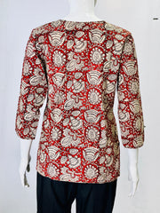 Kalamkari Hand Block Printed Top