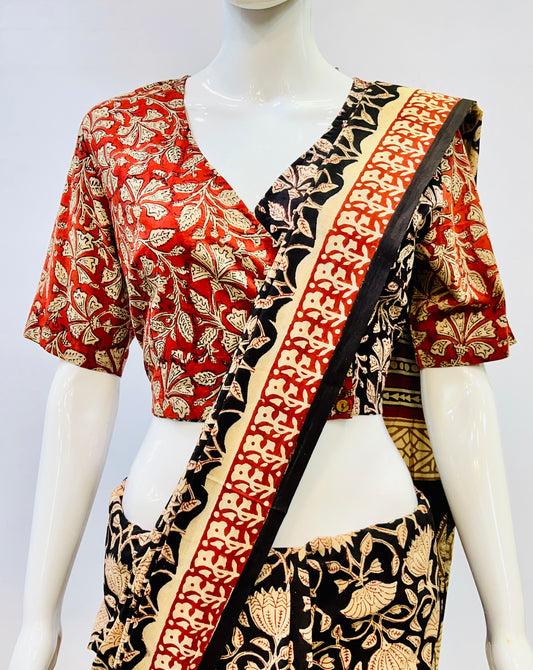 Kalamkari Angrakha Blouse