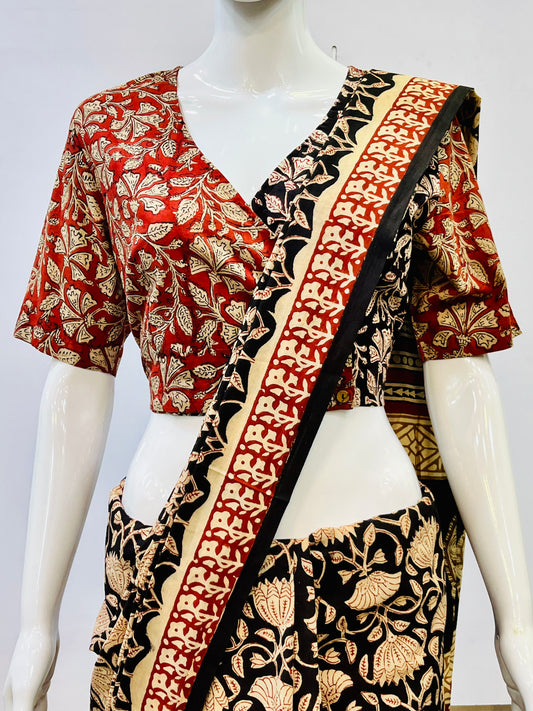 Kalamkari Angrakha Blouse