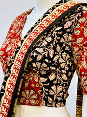 Kalamkari Angrakha Blouse
