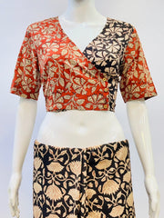 Kalamkari Angrakha Blouse