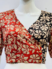 Kalamkari Angrakha Blouse