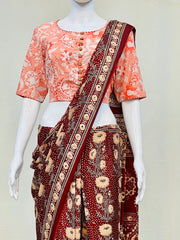 Hand Block Round Neck Blouse