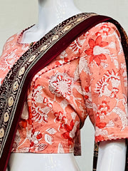 Hand Block Round Neck Blouse
