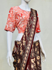 Hand Block Round Neck Blouse