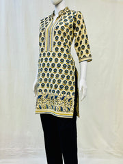Ajrakh Hand Block Printed Short Kurti