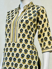 Ajrakh Hand Block Printed Short Kurti