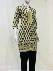 Ajrakh Hand Block Printed Short Kurti