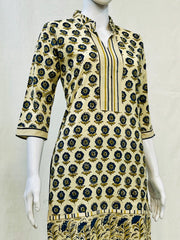 Ajrakh Hand Block Printed Short Kurti