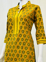 Ajrakh Hand Block Printed Short Kurti
