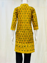 Ajrakh Hand Block Printed Short Kurti