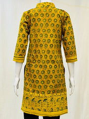 Ajrakh Hand Block Printed Short Kurti