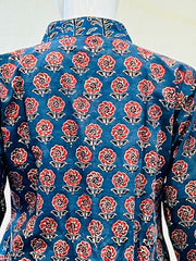 Ajrakh Hand Block Printed Short Kurti