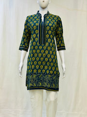 Ajrakh Hand Block Printed Kurti