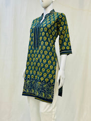 Ajrakh Hand Block Printed Kurti