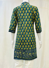 Ajrakh Hand Block Printed Kurti