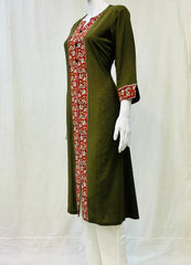Khadi Cotton Flex Plain Kurti